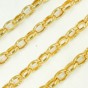 Gold Plated 925 Sterling Silver Smooth Oval Link Chain